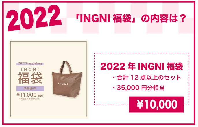 2022年 INGNI福袋の内容は？