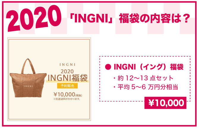 2020年 INGNI福袋の内容は？