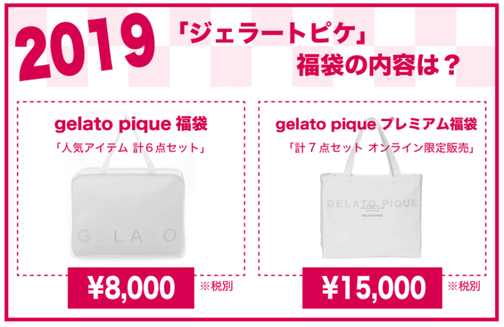 2019年 ジェラートピケ福袋の内容は？